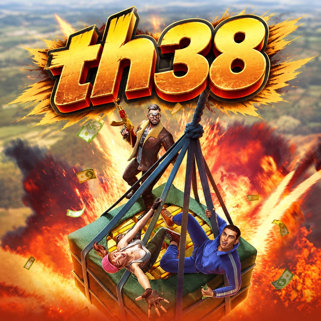 th38 ตัวละครแนวเอาชีวิตรอดบนกล่องสัมภาระท่ามกลางเปลวไฟจากเกม Battleground Royale